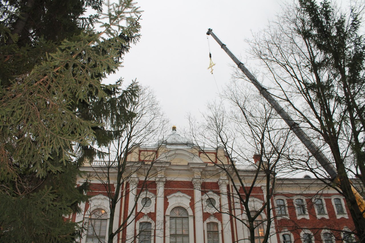 установка накупольного креста